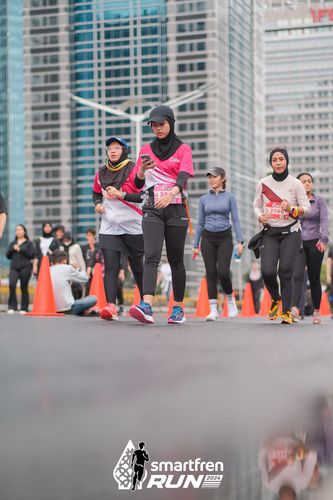 Race photo from Smartfren Run 2024