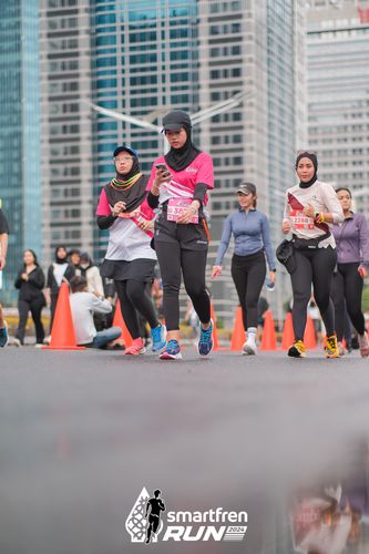 Race photo from Smartfren Run 2024