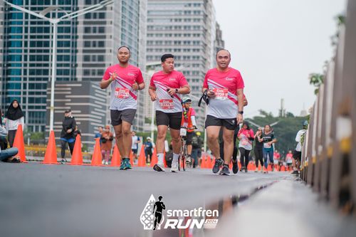 Race photo from Smartfren Run 2024