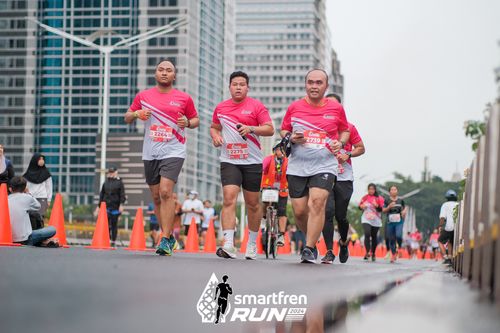 Race photo from Smartfren Run 2024