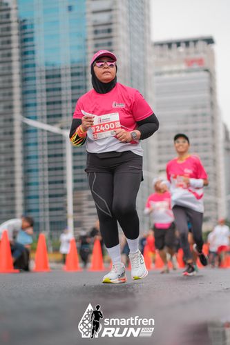 Race photo from Smartfren Run 2024