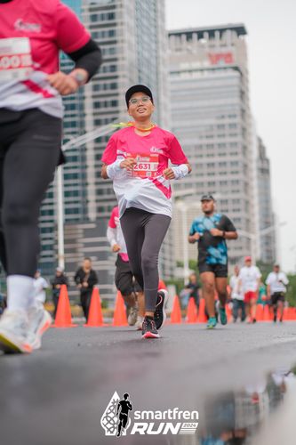 Race photo from Smartfren Run 2024