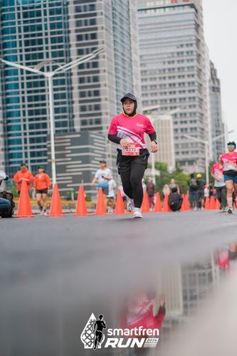 Race photo from Smartfren Run 2024