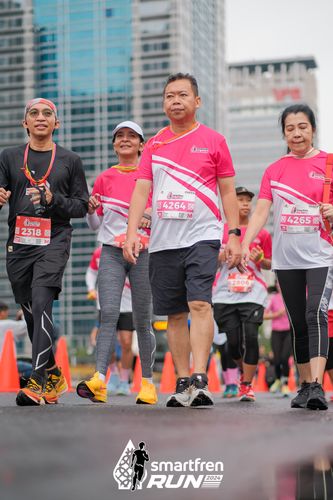 Race photo from Smartfren Run 2024
