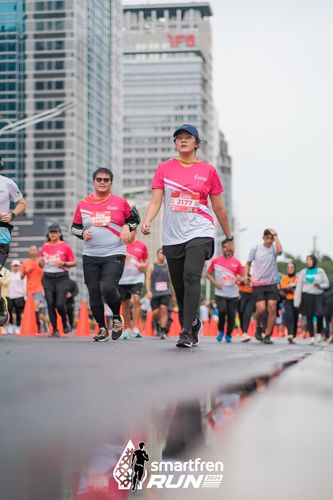 Race photo from Smartfren Run 2024