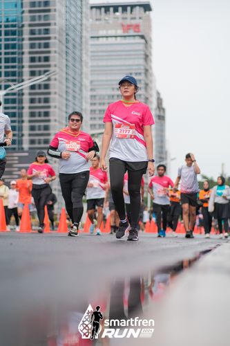 Race photo from Smartfren Run 2024