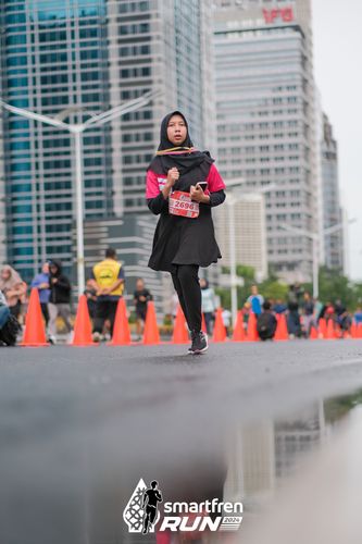 Race photo from Smartfren Run 2024