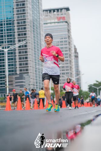 Race photo from Smartfren Run 2024