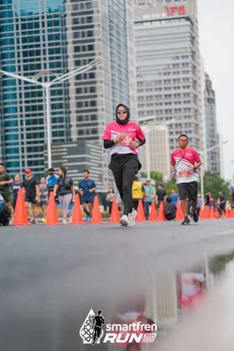 Race photo from Smartfren Run 2024