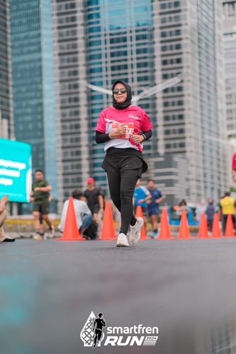 Race photo from Smartfren Run 2024