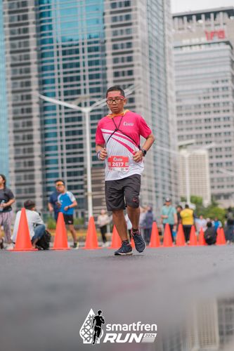 Race photo from Smartfren Run 2024