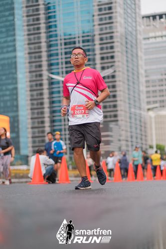 Race photo from Smartfren Run 2024