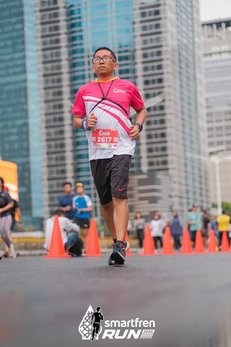 Race photo from Smartfren Run 2024