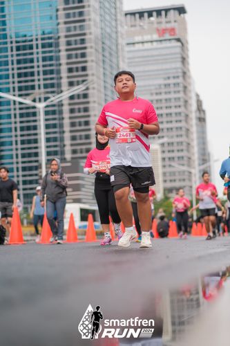 Race photo from Smartfren Run 2024