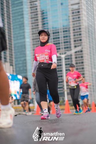 Race photo from Smartfren Run 2024
