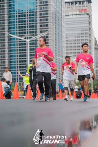 Race photo from Smartfren Run 2024