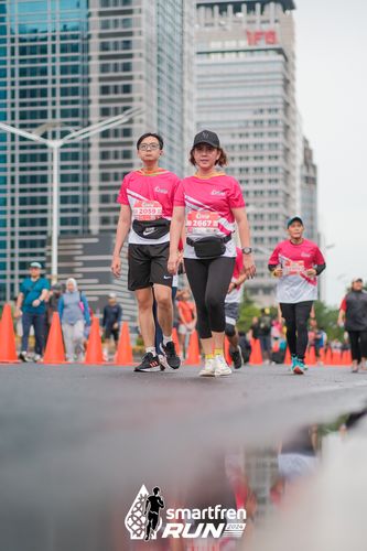 Race photo from Smartfren Run 2024
