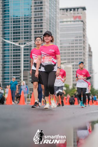 Race photo from Smartfren Run 2024