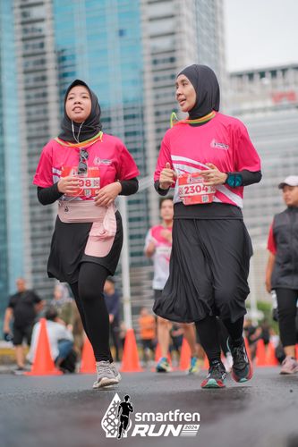 Race photo from Smartfren Run 2024