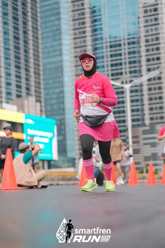 Race photo from Smartfren Run 2024
