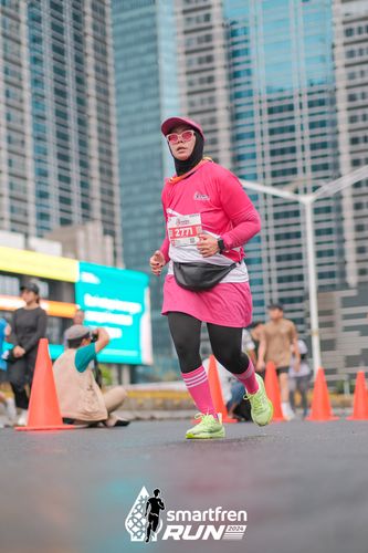 Race photo from Smartfren Run 2024