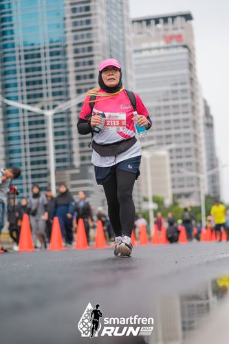 Race photo from Smartfren Run 2024