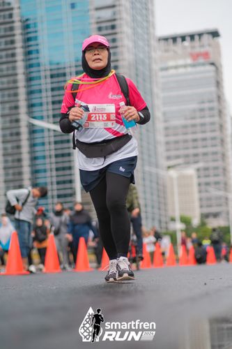 Race photo from Smartfren Run 2024