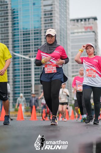 Race photo from Smartfren Run 2024