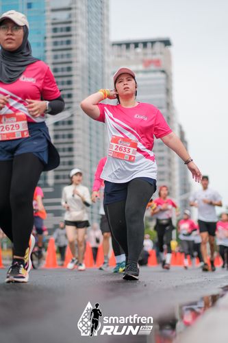 Race photo from Smartfren Run 2024