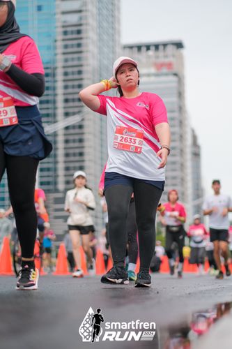 Race photo from Smartfren Run 2024