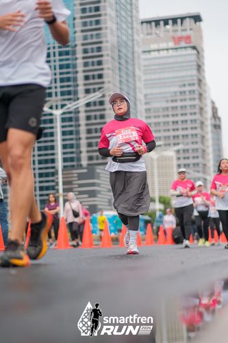 Race photo from Smartfren Run 2024