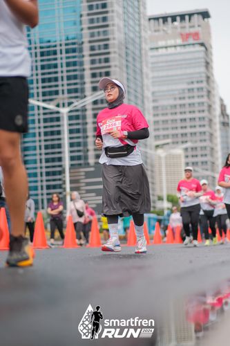 Race photo from Smartfren Run 2024