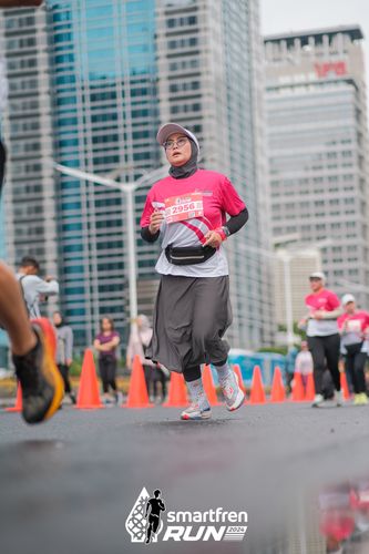 Race photo from Smartfren Run 2024