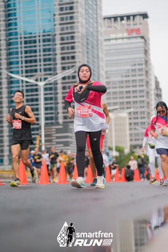 Race photo from Smartfren Run 2024