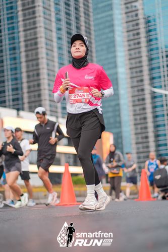 Race photo from Smartfren Run 2024