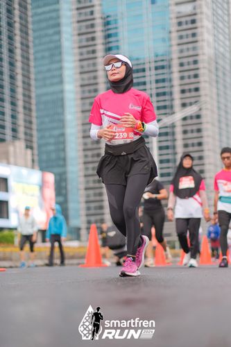 Race photo from Smartfren Run 2024
