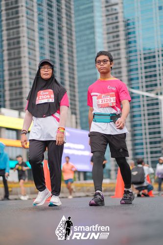 Race photo from Smartfren Run 2024
