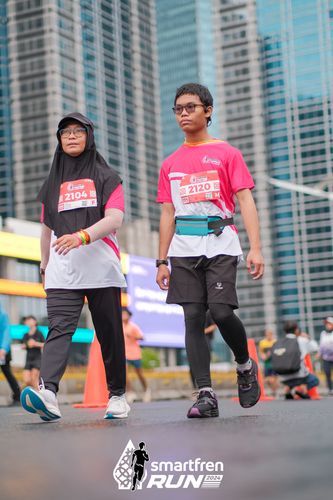 Race photo from Smartfren Run 2024