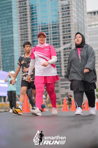 Race photo from Smartfren Run 2024
