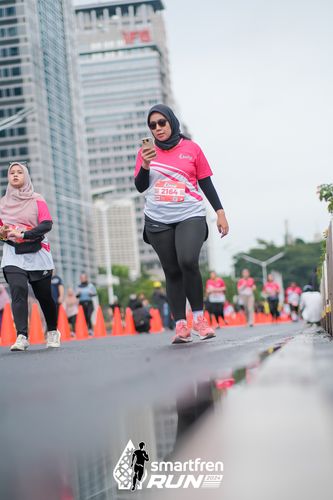 Race photo from Smartfren Run 2024