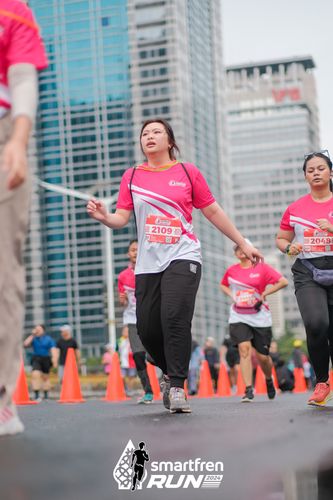 Race photo from Smartfren Run 2024