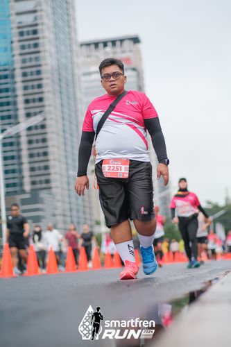 Race photo from Smartfren Run 2024