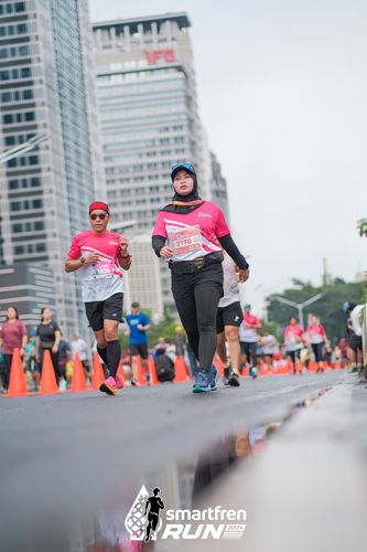 Race photo from Smartfren Run 2024