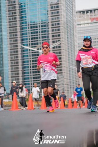 Race photo from Smartfren Run 2024