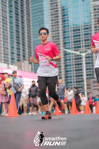 Race photo from Smartfren Run 2024