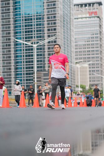 Race photo from Smartfren Run 2024