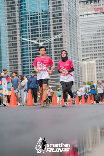 Race photo from Smartfren Run 2024