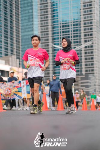 Race photo from Smartfren Run 2024