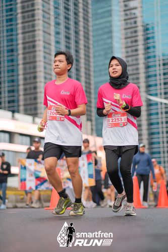Race photo from Smartfren Run 2024