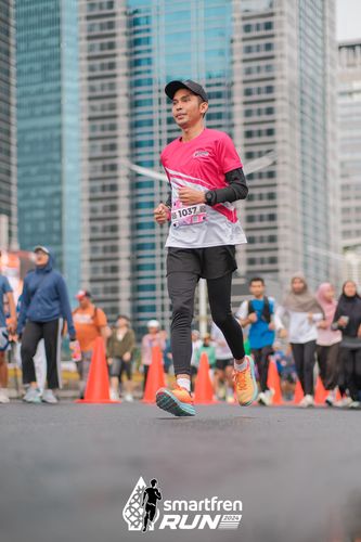 Race photo from Smartfren Run 2024